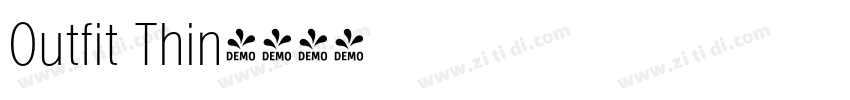 0utfit Thin字体转换